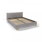 Hall polsterdatud kaheinimese voodi koos v&otilde;rega 160x200 cm Tina - Ropez