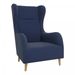 Tumesinine sametist tugitool Carole - Ropez