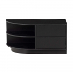 Must m&auml;nnipuidust telerilaud 78x40 cm Finca - WOOOD