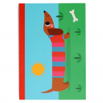 M&auml;rkmik 60 lehek&uuml;lge A5 formaadis Sausage Dog - Rex London