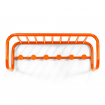 Oranž metallist seinanagi koos riiuliga Retro - Spinder Design