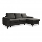 Tumehall velvetist diivanvoodi (paremas nurgas) Lofty Lilly - Miuform