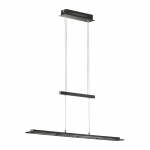 Must metallist dimmerdatav LED rippvalgusti Tenso - Fischer & Honsel