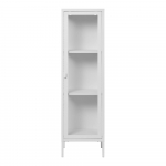 Valge metallist vitriinkapp 40x140 cm Brisbane - House Nordic