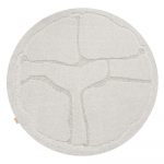 Helehall villane &uuml;mmargune vaip &oslash; 200 cm Morphic Organica - Agnella