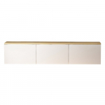 Valge tammespoonist TV-alus 160x35x32 cm Neon - Kalune Design