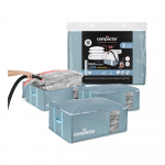 Vaakumplastist riiete hoiukastid 3tk komplektis 65x45x27 cm Blue Edition - Compactor