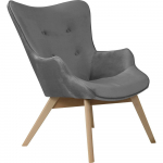 Hall sametist tugitool Niko - Ropez