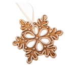 Keraamiline j&otilde;ulukaunistus &oslash; 6 cm Gingerbread Flake &ndash; Dakls