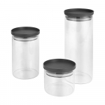 Klaasist toidupurgid, 3 tk komplektis - Metaltex