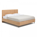 Sinepiv&auml;rvi polsterdatud kaheinimesevoodi koos voodip&otilde;hjaga 160x200cm Noira Slim - Bonami Selection