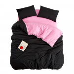 Must/roosa 3-osaline pikendatud voodipesukomplekt 160x220 cm Classic - Mila Home