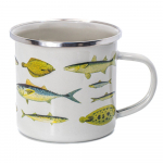 Valge/roheline kruus 310 ml Vintage Fish - Sass & Belle