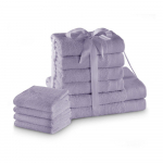 Froteest puuvillased k&auml;ter&auml;tid ja saunalinad komplektis 10 tk lavendliv&auml;rvi Amari &ndash; Restilo