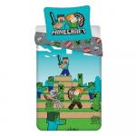 Puuvillane laste &uuml;hekohaline voodipesukomplekt 140x200 cm Minecraft "We got this" &ndash; Jerry Fabrics
