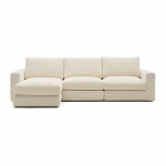 Beež &scaron;enillist nurgadiivan (vasak nurk) Alea - Kave Home