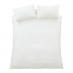 Valge/beež perkal-puuvillane voodipesu 135x200 cm Contrast Trim - Bianca