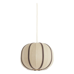 Kreemikas ripplamp kangast varjuga Esmiria - Light & Living