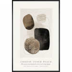 Tr&uuml;kitud pilt raamiga 60x90 cm Inner Peace - Styler