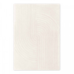 Kreemikas k&auml;sitsi kootud villane vaip 120x180 cm Arcura - Vikosa