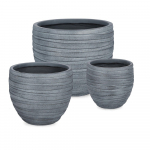 Lillepotid komplektis 3 tk &oslash; 46 cm Strips - Bizzotto