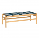 Mustvalge/naturaalse tammepuust kohvilaud 61x132 cm Motif - H&uuml;bsch