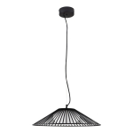 Matt must metallist LED-ripplamp klaasist varjuga, &oslash; 50 cm Brume - Nova Luce