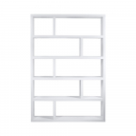 Valge raamaturiiul 120x173 cm Dublin - TemaHome