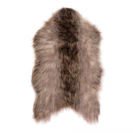 Tumepruun kunstkarusnahk Fox, 50 x 80 cm - Tiseco Home Studio