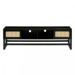 Must telerilaud m&auml;nnipuidust ja rotangist ustega Jolene - St&oslash;raa