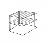 Must roostevabast terasest lisariiul 25x25cm Palio - Metaltex