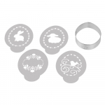 Lihav&otilde;ttep&uuml;hade stantside ja 4 dekoratiivse &scaron;ablooni komplekt - Dr. Oetker