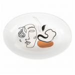 Keraamiline serveerimistaldrik, 48 x 33 cm Face to Grey - VDE Tivoli 1996