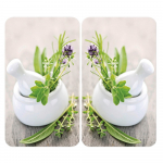 Klaasist pliidikatte komplekt 2 tk, 52 x 30 cm Herb Garden - Wenko