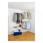 Valge metallist teleskoopiline riidestange Herkules - Wenko