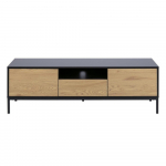 Must telerilaud tammedekooriga 140x45 cm Seaford - Actona