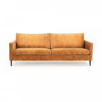 Kollane sametne diivan 220 cm Adagio - Scandic