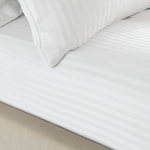 Valge pingutusleht 90x190 cm Satin Stripe - Catherine Lansfield
