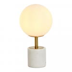 Valge laualamp (k&otilde;rgus 35 cm) Medina - Light & Living