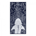 Tumesinine rannar&auml;tik 90x180 cm Shark - DecoKing