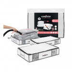 Vaakumtugevdatud kangast hoiukastid riietele 3tk komplektis 45x65x15,5 cm Life &ndash; Compactor