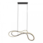 Must LED rippvalgusti metallist varjuga Nala - Trio Select