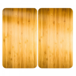 Karastatud klaasist pliidikatted 2tk komplektis 52x30 cm Wooden - Maximex