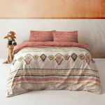 Tellisev&auml;rvi-pruun voodipesu kaheinimesevoodile Renforc&eacute; puuvillast 240x220 cm Felix - Mijolnir