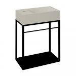 Must metallist seinale alus ilma valamuta 39,5x45 cm Crest &ndash; Sapho