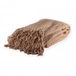 Pruun &scaron;enillist pleed 130x170 cm Renee - Tiseco Home Studio