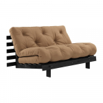 Pruun diivanvoodi 140 cm Roots Black Night - Karup Design