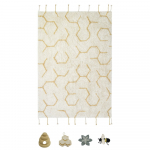 Kreem puuvillane laste m&auml;nguvaip 90x130 cm Pollination - Lorena Canals