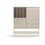 Kreem kapp 120x140x45 cm Platt - Teulat