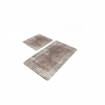 Pruunid sametist vannitoamatid 2tk komplektis 60x100 cm - Mila Home